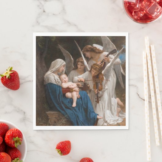 Engellied von William-Adolphe Bouguereau Serviette (Beispiel)