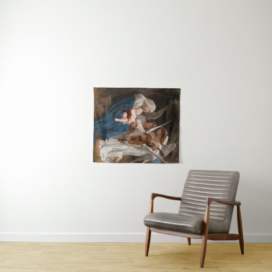 Engellied von William-Adolphe Bouguereau Wandteppich (Beispiel (Horizontal))