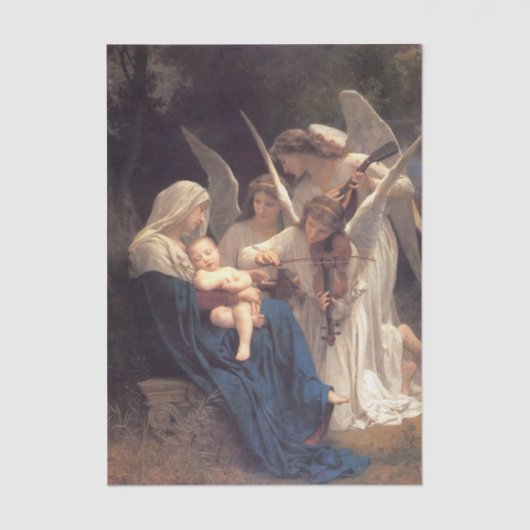Engellied von William Bouguereau Seidenpapier (Vorderseite)