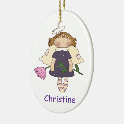 Engelmädchen Keramik Ornament (Links)