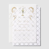 Engelpfeife Erste Heilige Kommunion Pergament Einladungen (Versetzt (Einladung))