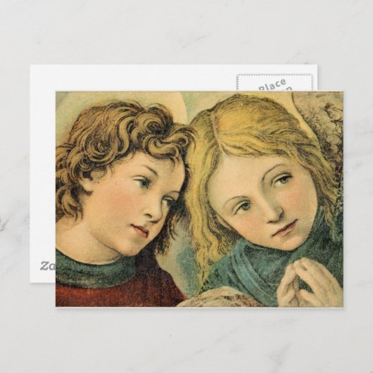 Engelpostkarte Postkarte (Vorne/Hinten)