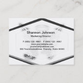 Engels-Alphabet ein Anfangsletzteres Wings Halo Visitenkarte (Rückseite)