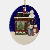 Engels-Baby-Weihnachten Keramikornament (Rechts)