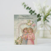 Engels-Begräbnis- Beileids-heilige Karte danken (Stehend Vorderseite)