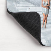 Engels-Blau mousepad (Ecke)