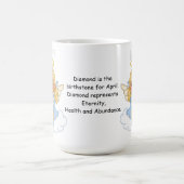 Engels-Blondine Aprils Birthstone Kaffeetasse (Mittel)