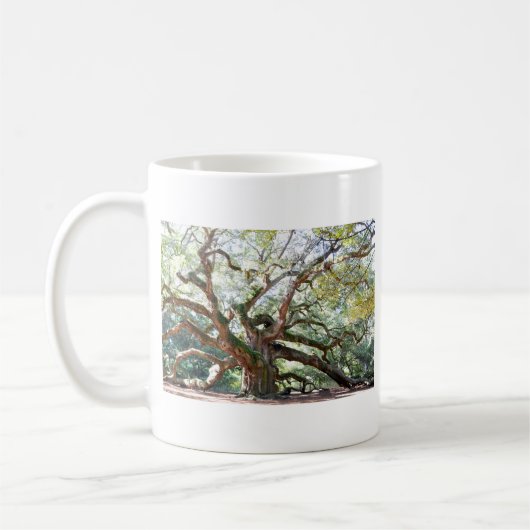 Engels-Eichen-Geschenke Kaffeetasse (Links)