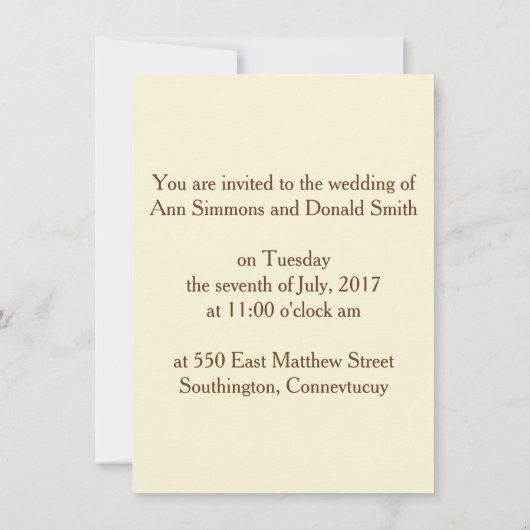 Engels-Einladung Einladung (Rückseite)