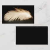 Engels-Feder-Vintager Friedensweiße Visitenkarte (Vorne/Hinten)