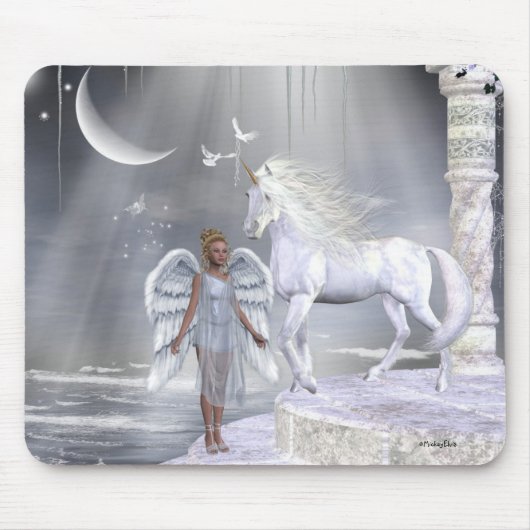 Engels-FeeUnicorns Mousepad (Vorne)