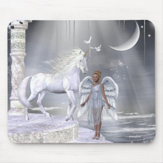 Engels-FeeUnicorns Mousepad (Vorne)