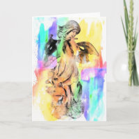 Engels-Flöten-Anlass-Gruß-Karte