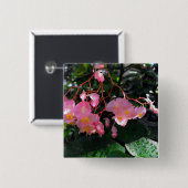 Engels-Flügel-Begonien Button (Vorne & Hinten)