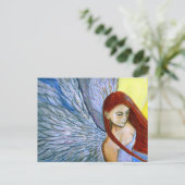 Engels-Flügel Postkarte (Stehend Vorderseite)