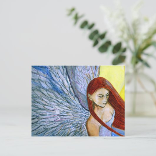 Engels-Flügel Postkarte (Stehend Vorderseite)