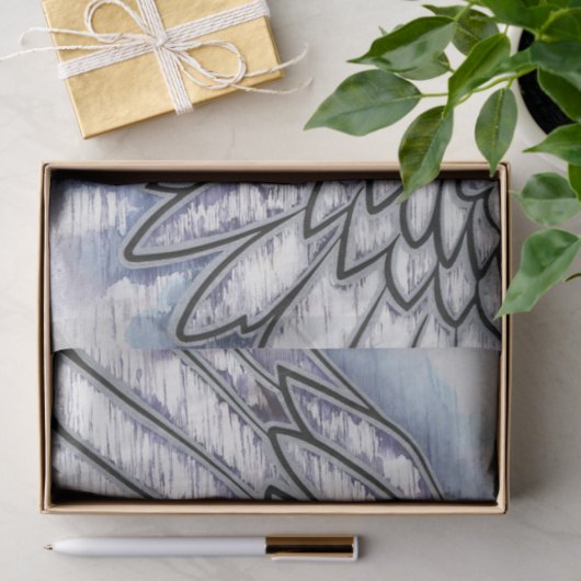Engels-Flügel-Silber Seidenpapier (Geschenk)