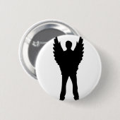 Engels-Form-Ikonenflügel Button (Vorne & Hinten)