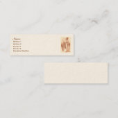 Engels-Frau Mini Visitenkarte (Vorne/Hinten)