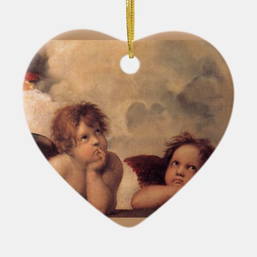 Engels-Glauben-RAPHAEL-Glauben-Segnung niedlich Keramikornament (Vorne)