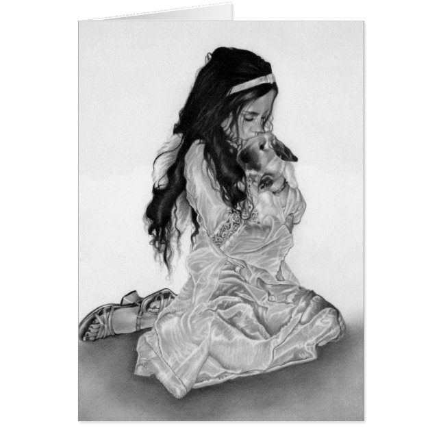 Engels-Häschen-Karte (Vorne)