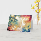 "Engels-helle" Kunst-Gruß-Karte Karte (Gelbe Blume)