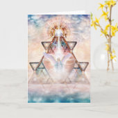 Engels-Herz Karte (Gelbe Blume)