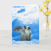 Engels-Kätzchen-Geschenke Karte (Gelbe Blume)