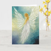 "Engels-" Kunst-Gruß-Karte Karte (Gelbe Blume)