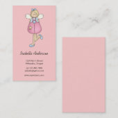 Engels-Mätzchen · Engel · Rosa Visitenkarte (Vorne/Hinten)