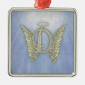 Engels-Monogramm des Buchstabe-D Ornament Aus Metall (Vorne)