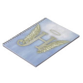 Engels-Monogramm des Buchstabe-H Notizblock (Linke Seite)