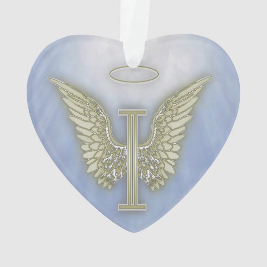 Engels-Monogramm des Buchstabe-I Ornament (Rückseite)