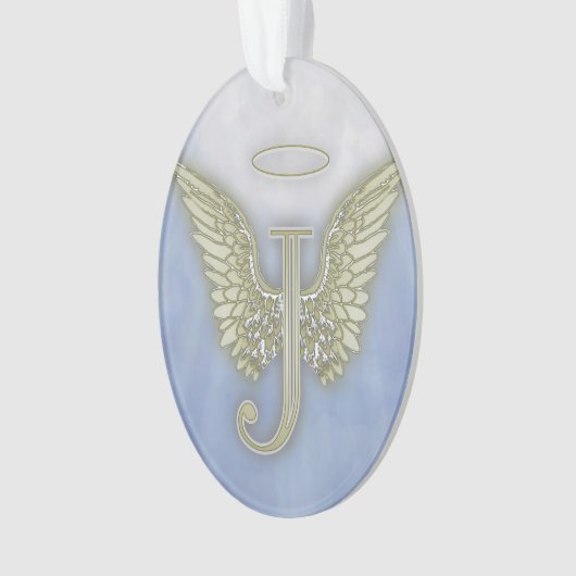 Engels-Monogramm des Buchstabe-J Ornament (Vorderseite)