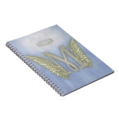 Engels-Monogramm des Buchstabe-M Notizblock (Rechte Seite)