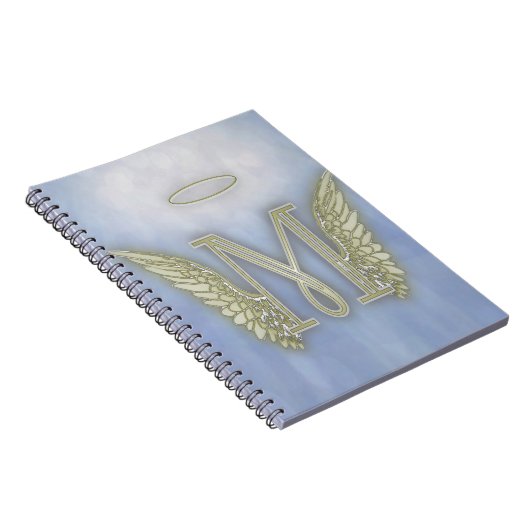 Engels-Monogramm des Buchstabe-M Notizblock (Rechte Seite)