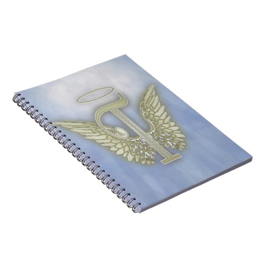 Engels-Monogramm des Buchstabe-T Notizblock (Rechte Seite)