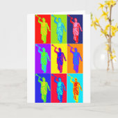 Engels-Moroni-Pop-Kunst Karte (Gelbe Blume)