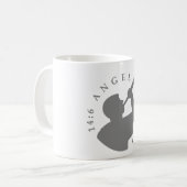 Engels-Moroni-Tassen-Grau Kaffeetasse (Vorderseite Links)