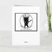 Engels-Musik Feiertagskarte (Rückseite)