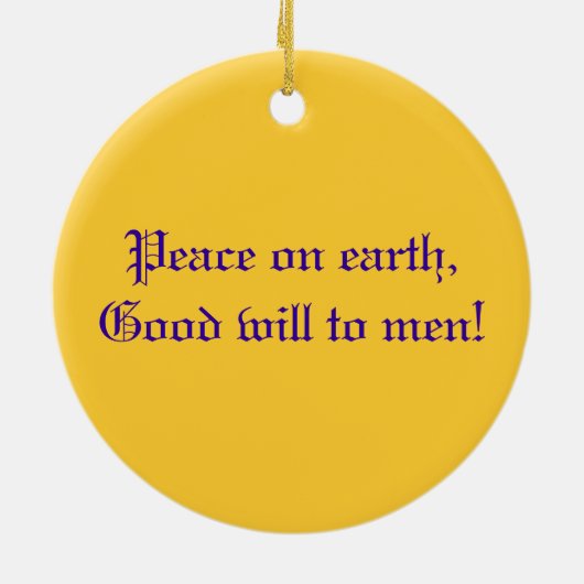 Engels-Musik Keramik Ornament (Hinten)