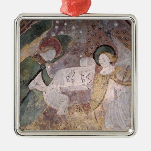 Engels-Musiker Silbernes Ornament (Vorne)