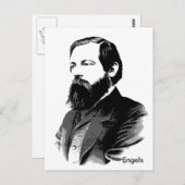 Engels Postkarte (Vorne/Hinten)