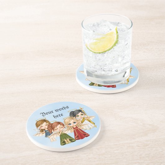 Engels-Quartett-Pixel-Kunst Getränkeuntersetzer (Seite)