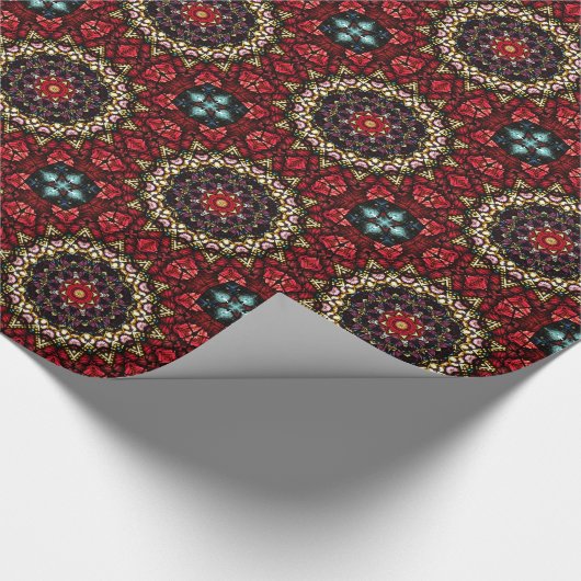 Engels-Robe-Kaleidoskop-Kunst-Muster Giftwrap Geschenkpapier (Ecke)