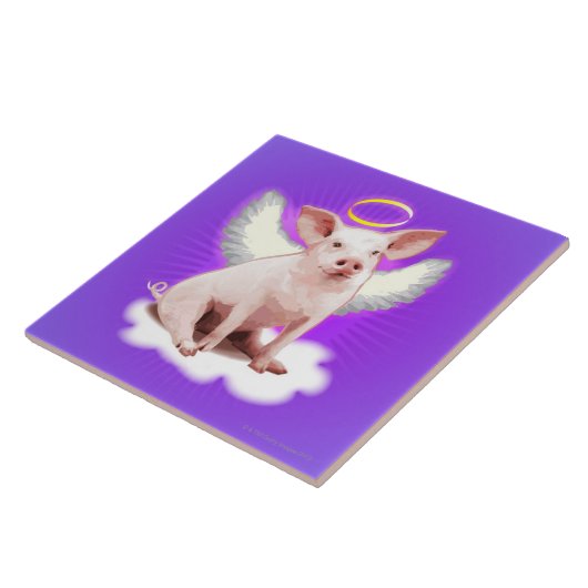 Engels-Schwein Fliese (Seite)