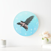 Engels-Schwein Große Wanduhr (Zuhause)