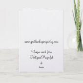 Engels-Segen-der-irischen-Grußkarte Karte (Rückseite)