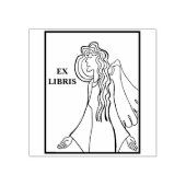Engels-Segen-Exlibris Gummistempel (Prägung)