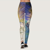 Engels-Sonnenuntergang voll Leggings (Rückseite)